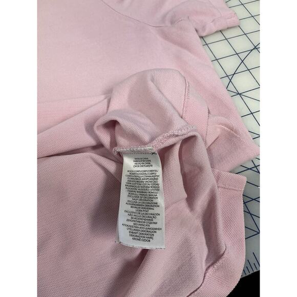 Ralph Lauren Men's Classic Short Sleeve Polo Shirt Pink XL Embroidered - Picture 9 of 10